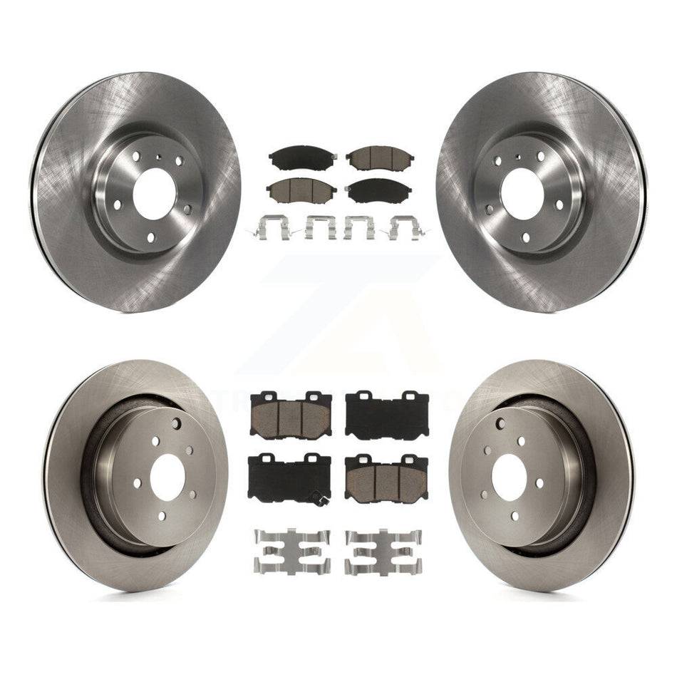 Front Rear Disc Brake Rotors And Ceramic Pads Kit For INFINITI M37 QX70 Q70 Q70L M56 M35h K8C-104608