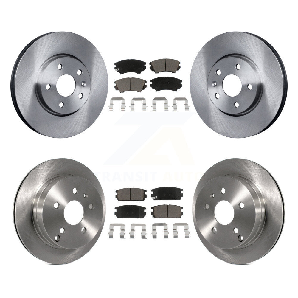 Front Rear Brake Rotor Ceramic Pad Kit For 17 GMC Terrain Vehicles Manufactured In Mexico K8C-104611