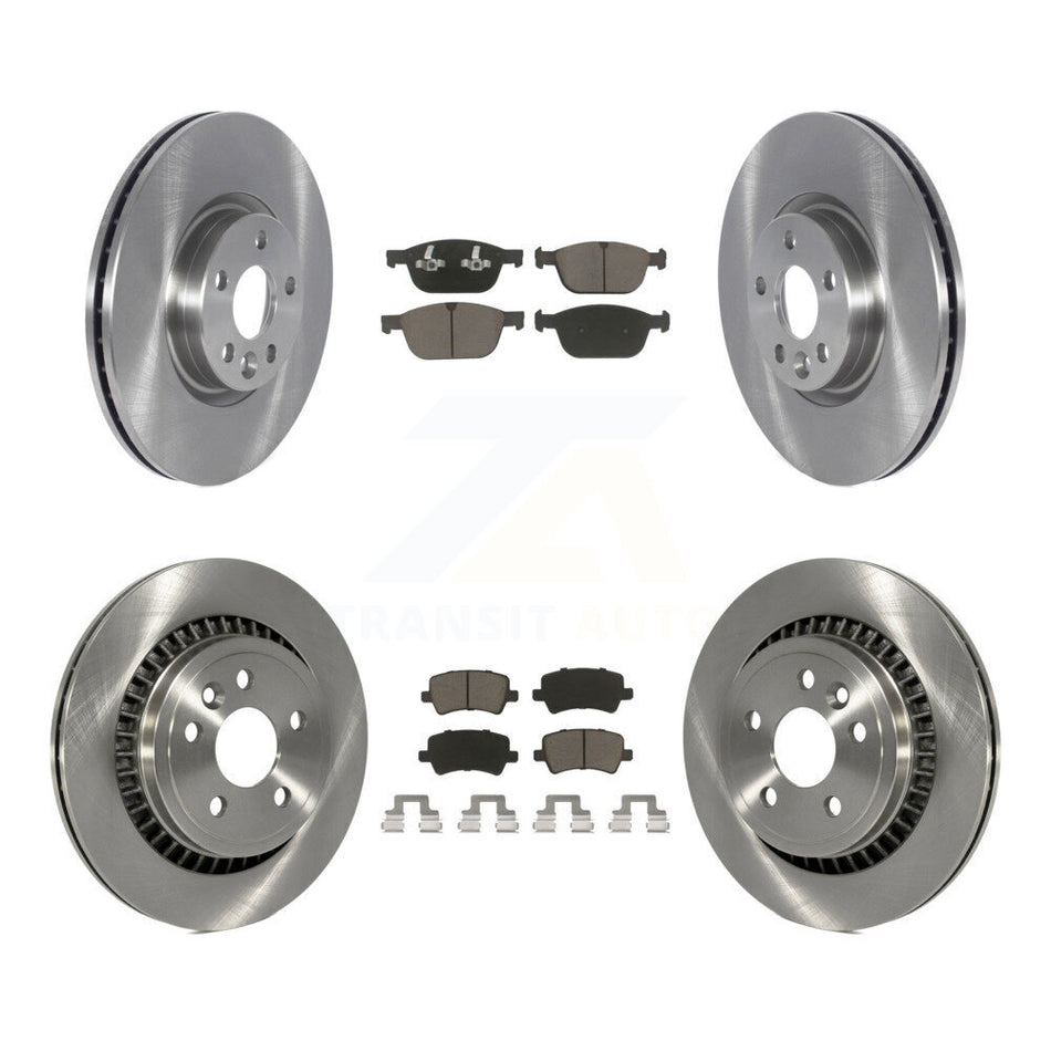 Front Rear Disc Brake Rotors & Ceramic Pad Kit For 2016 Volvo XC60 To Chassis VIN #785803 K8C-104612
