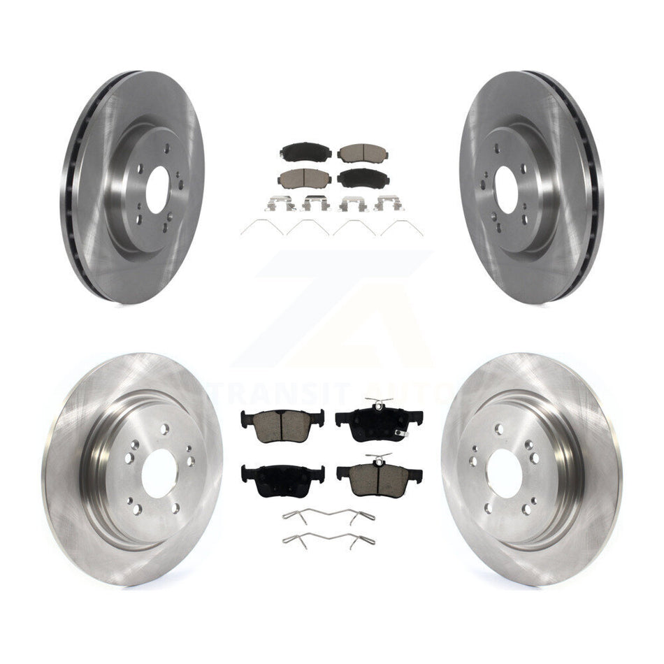 Front Rear Disc Brake Rotors And Ceramic Pads Kit For 2022-2024 Acura RDX K8C-104615