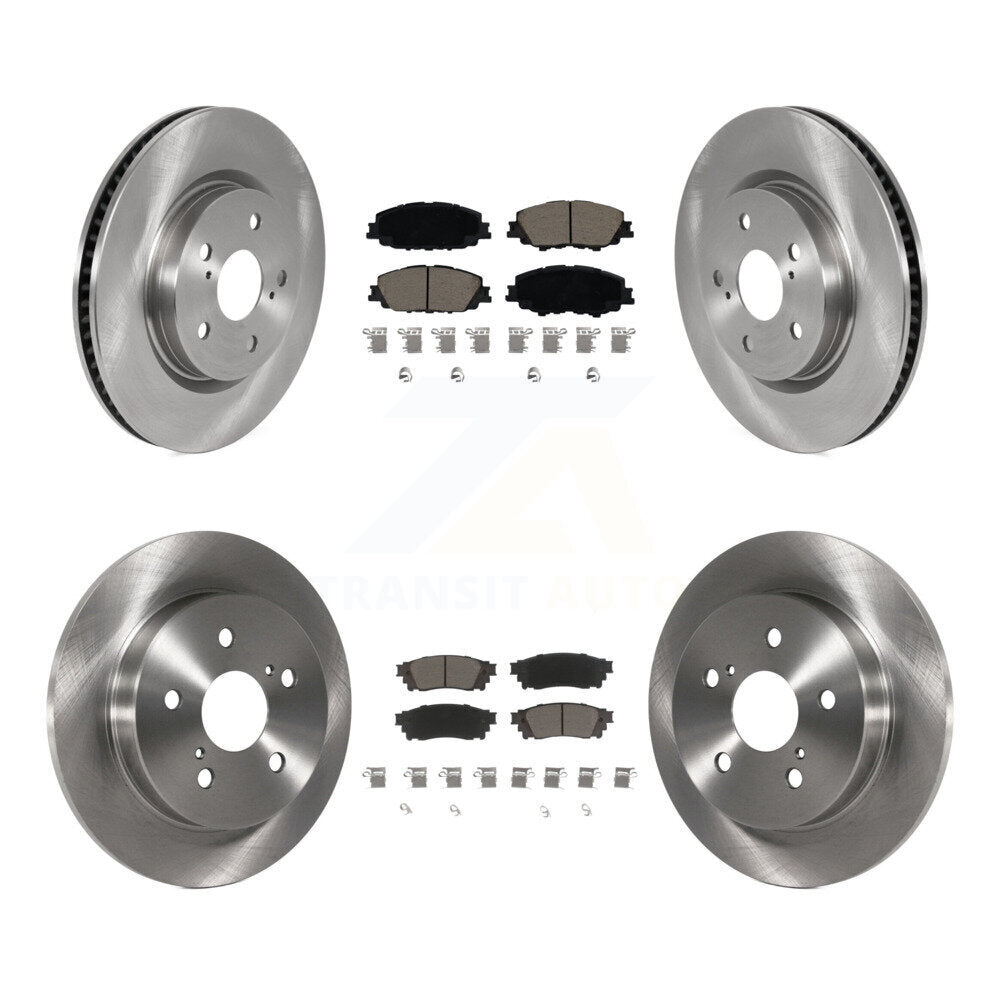 Front Rear Disc Brake Rotors And Ceramic Pads Kit For 2023 Toyota Prius AWD K8C-104616
