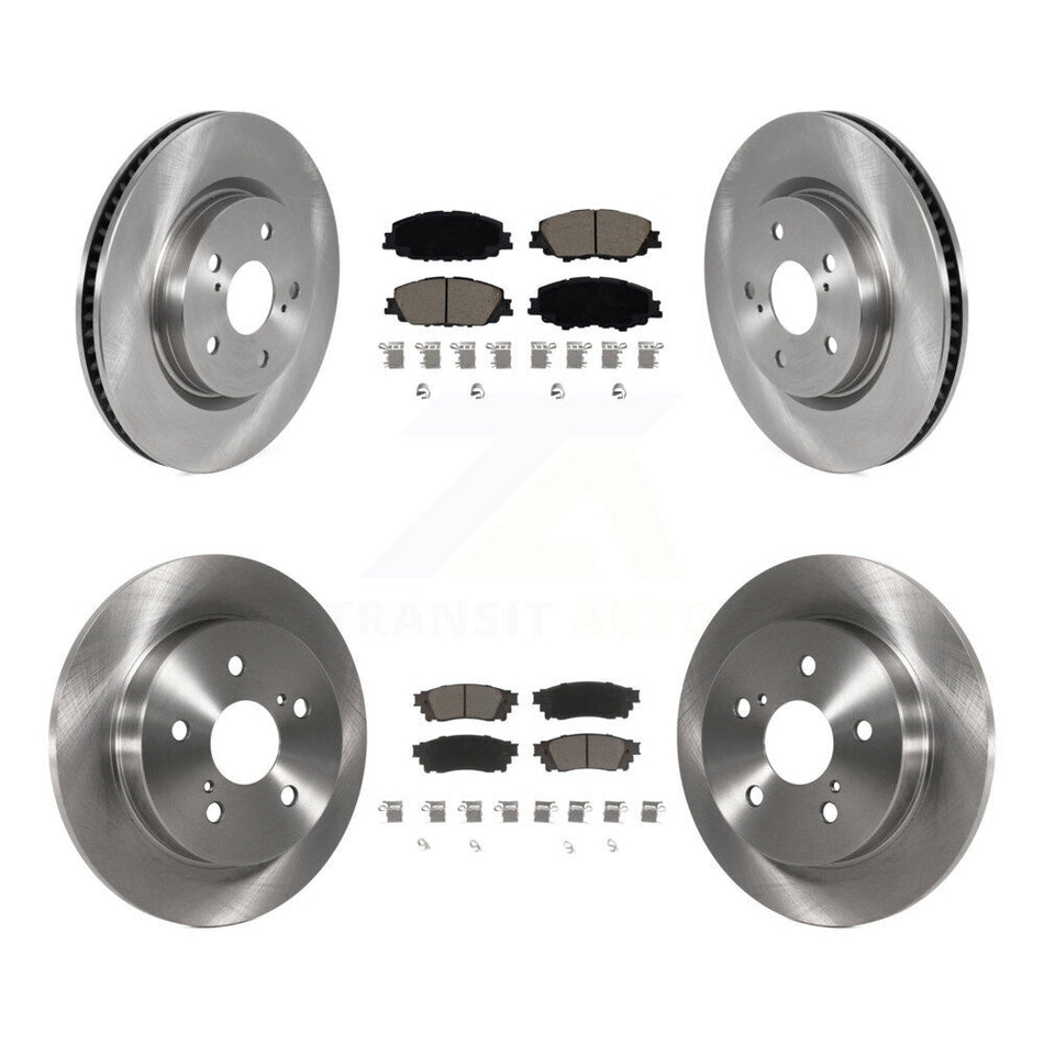 Front Rear Disc Brake Rotors And Ceramic Pads Kit For 2023 Toyota Prius AWD K8C-104616