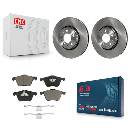 Front Brake Rotor Ceramic Pad Kit For 2008-2009 Volvo S60 With 305mm Diameter K8C-104618