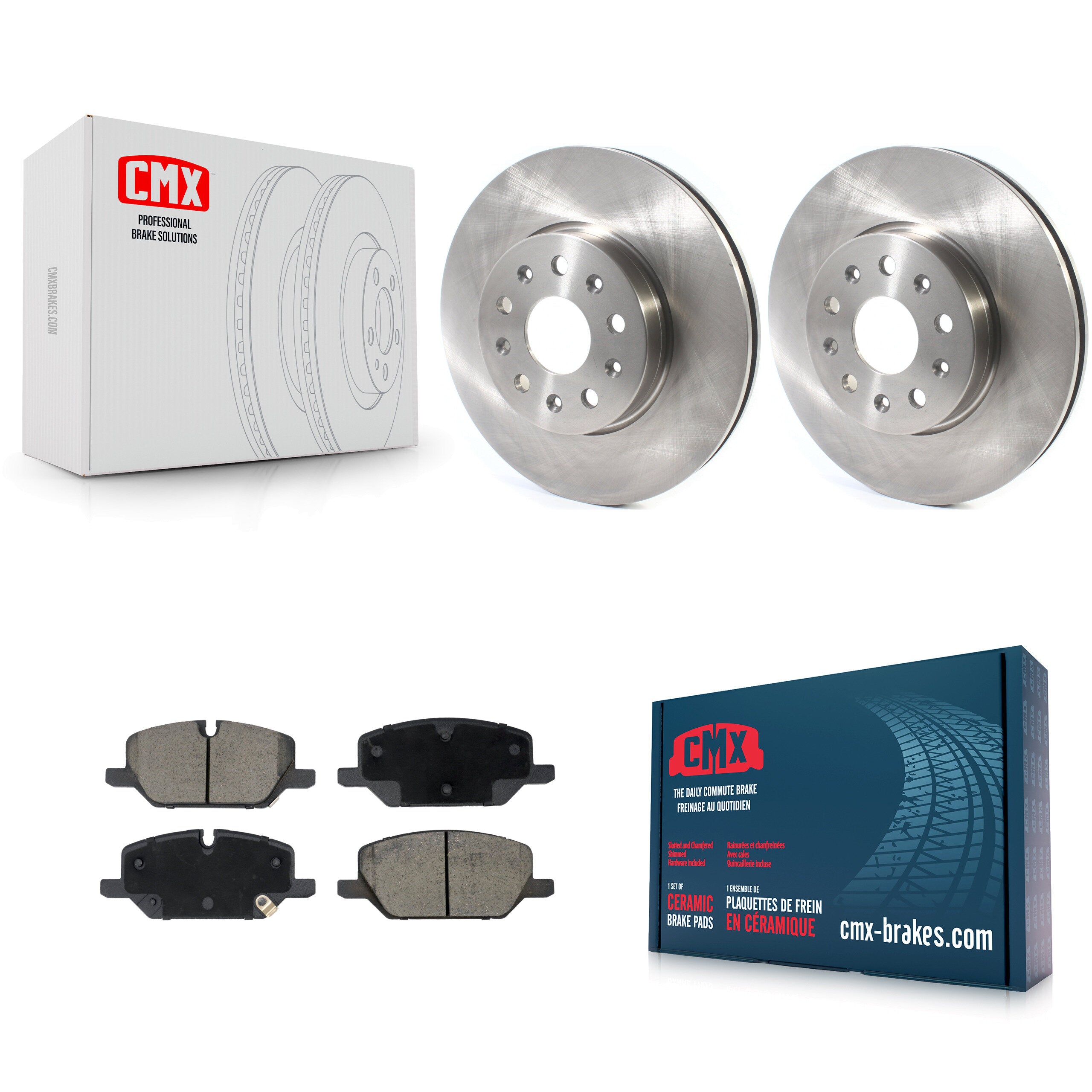 Front Disc Brake Rotors And Ceramic Pads Kit For Chevrolet Camaro LT K8C-104621