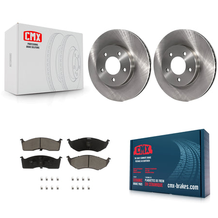 Front Disc Brake Rotors And Ceramic Pad Kit For Chrysler Intrepid Dodge 300M Concorde LHS K8C-104622