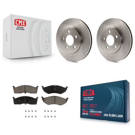 Front Brake Rotors Ceramic Pad Kit For Dodge Caravan Grand Plymouth Voyager Chrysler Town K8C-104625