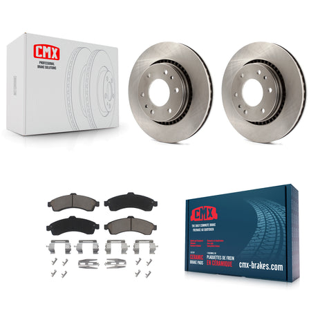 Front Disc Brake Rotors And Ceramic Pads Kit For 2006 Isuzu Ascender With 3rd Row Seating K8C-104626