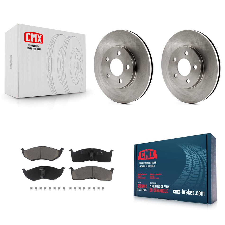 Front Disc Brake Rotors And Ceramic Pads Kit For Neon Dodge Chrysler Plymouth SX 2.0 K8C-104628