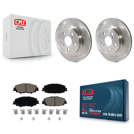 Front Brake Rotor Ceramic Pad Kit For 2023 Toyota Corolla With 283mm Diameter K8C-104635