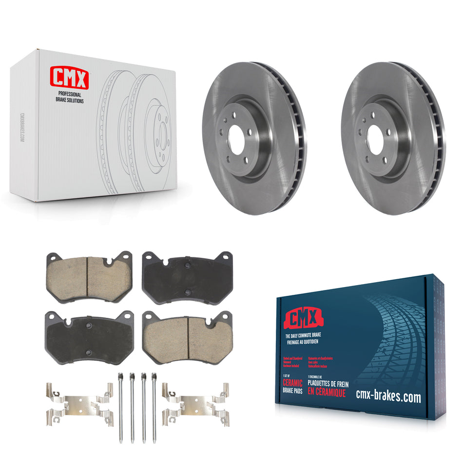 Front Disc Brake Rotor & Ceramic Pad Kit For 2021 Audi Q5 With 350mm Diameter K8C-104637
