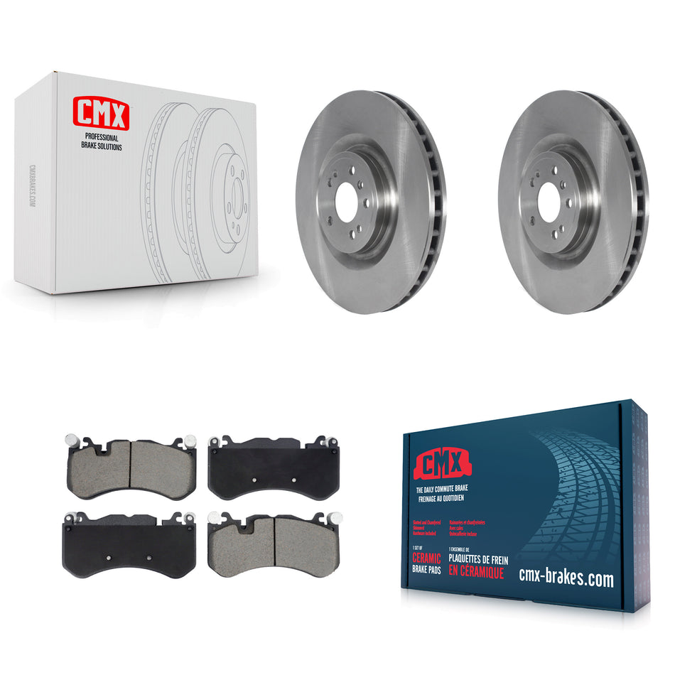 Front Disc Brake Rotors And Ceramic Pads Kit For Mercedes-Benz ML63 AMG K8C-104643