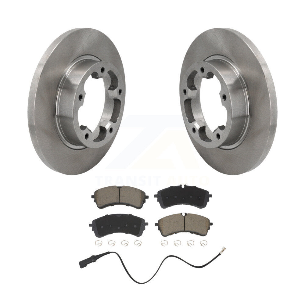 Rear Brake Rotor & Ceramic Pad Kit For 2022-2023 Ford E-Transit Without Heavy Duty Brakes K8C-104657
