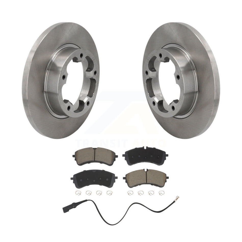 Rear Brake Rotor & Ceramic Pad Kit For 2022-2023 Ford E-Transit Without Heavy Duty Brakes K8C-104657