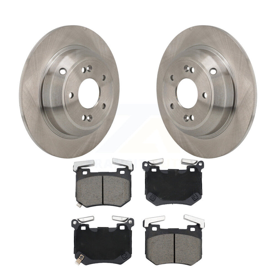 Rear Disc Brake Rotors And Ceramic Pads Kit For 2023 Genesis G70 2.0L With Brembo Brakes K8C-104658