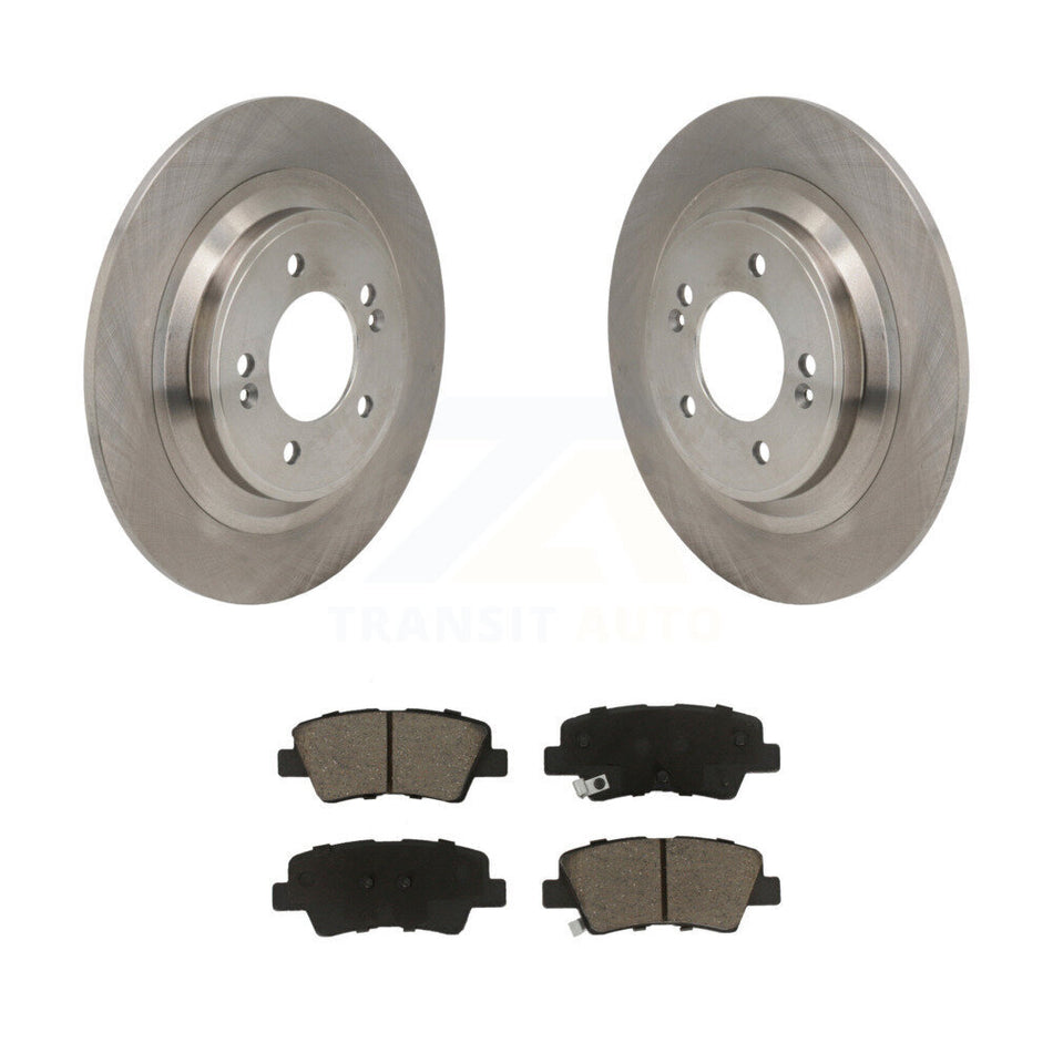 Rear Disc Brake Rotors And Ceramic Pads Kit For 2024 Hyundai Kona Electric K8C-104659