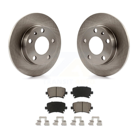 Rear Brake Rotors Ceramic Pad Kit For 06 Audi A4 3.2L 2.0L With 245mm Diameter Rotor K8C-104666