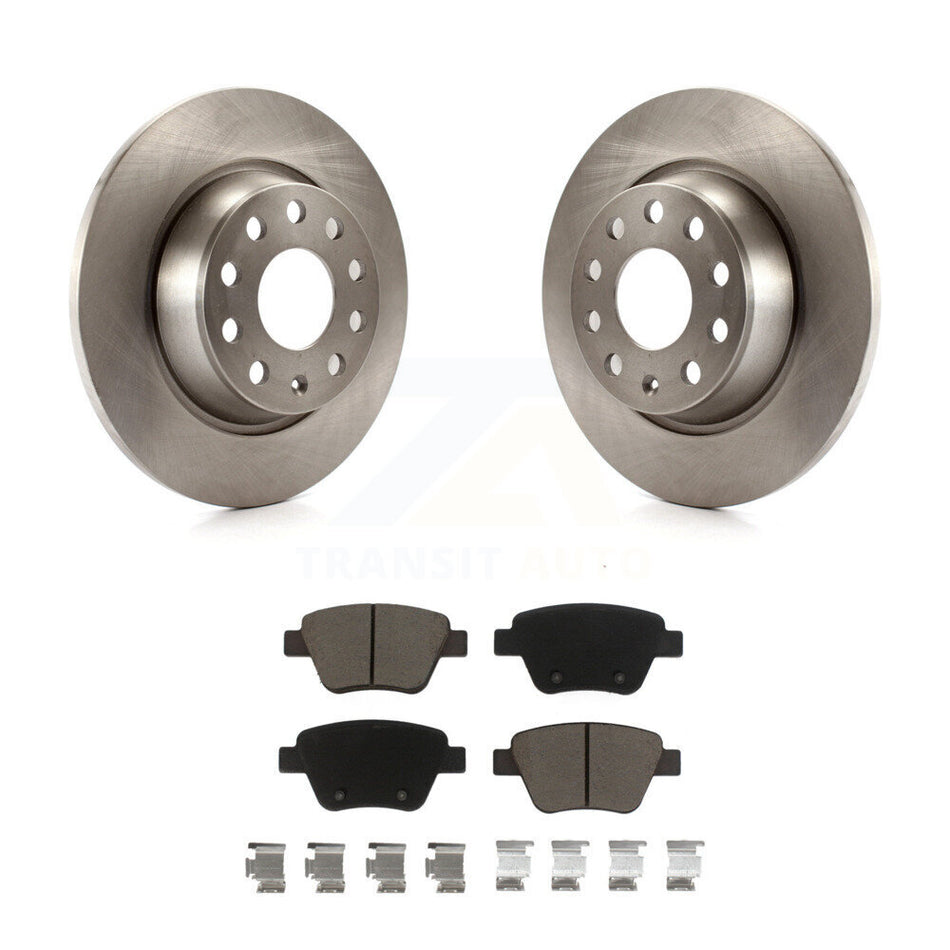 Rear Disc Brake Rotors And Ceramic Pads Kit For Audi A3 Quattro Volkswagen Eos K8C-104668