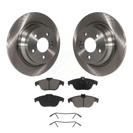 Rear Disc Brake Rotors Ceramic Pad Kit For 2010 Mercedes-Benz E350 Coupe With Solid Rotor K8C-104673