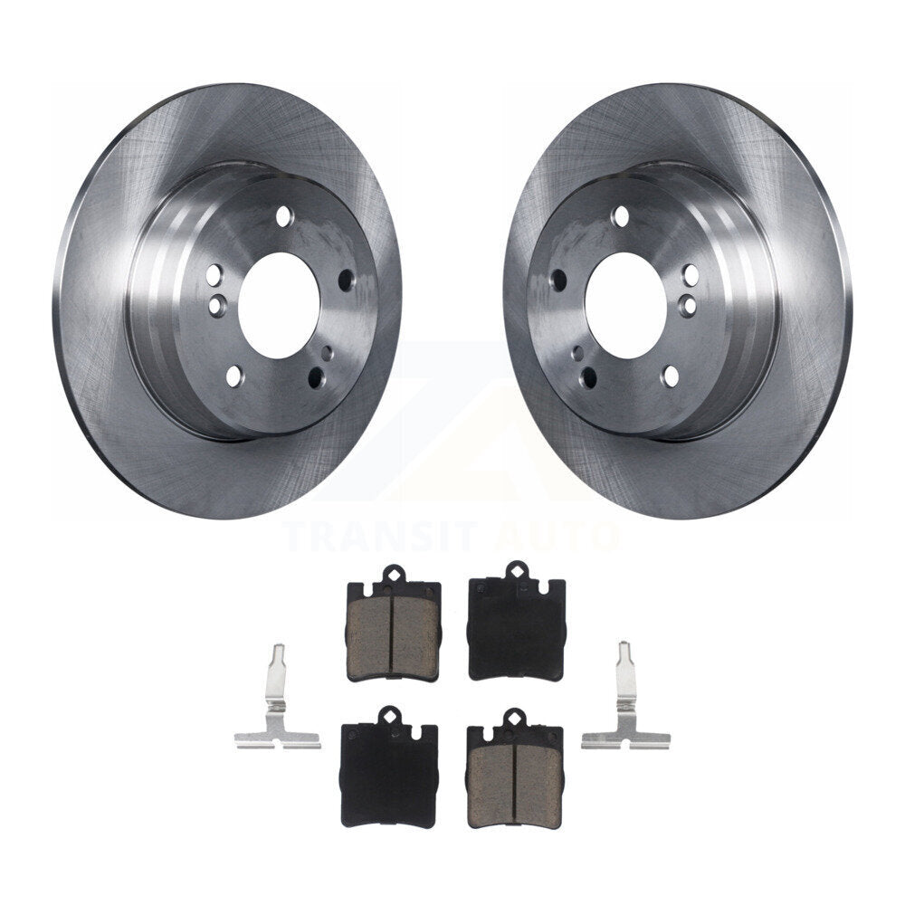 Rear Brake Rotors & Ceramic Pad Kit For 2009-2010 Mercedes-Benz SLK300 With Sport Package K8C-104682