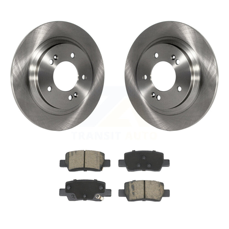Rear Brake Rotor & Ceramic Pad Kit For 2024-2025 Hyundai Kona With Electric Parking K8C-104683