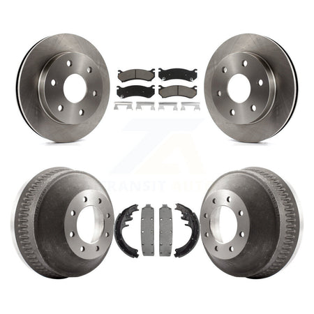 Front Rear Disc Brake Rotors Ceramic Pads And Drum Kit For Chevrolet Suburban 1500 K8C-104686