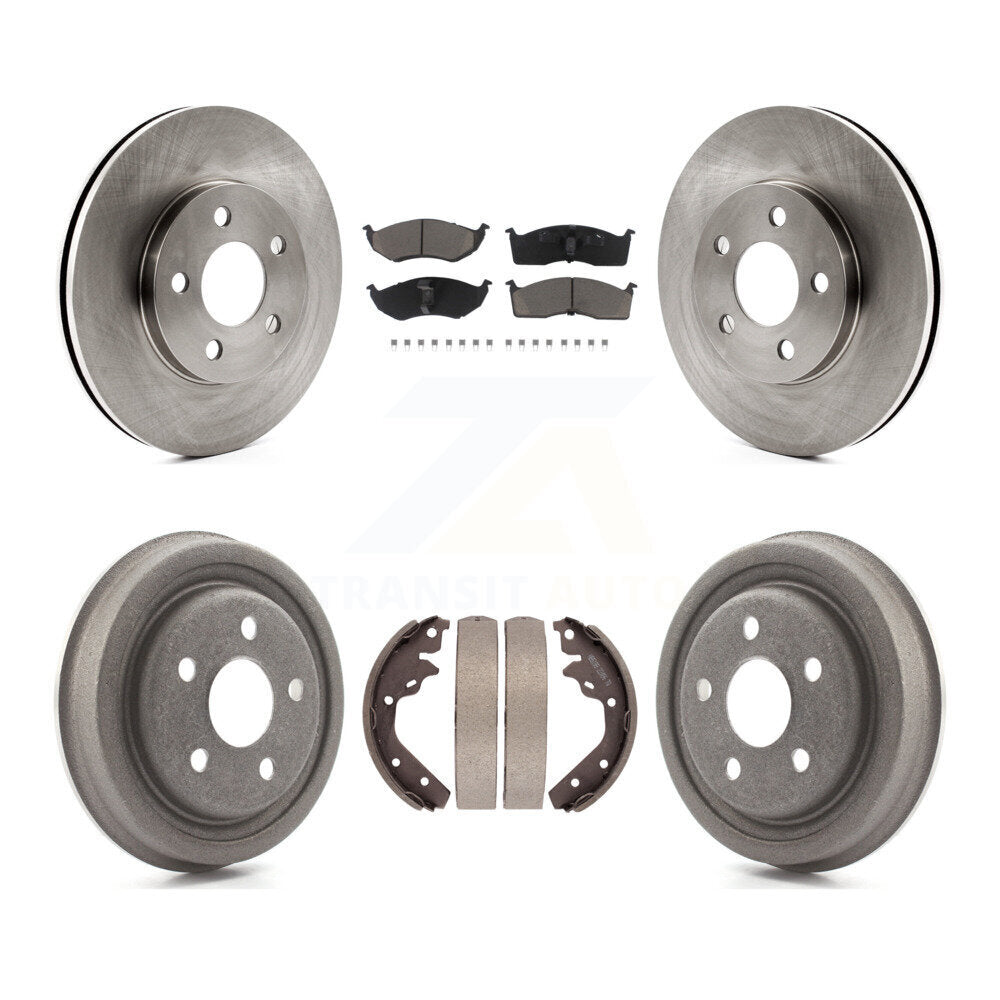 Front Rear Disc Brake Rotors Ceramic Pad Drum Kit For Neon Dodge Chrysler Plymouth SX 2.0 K8C-104687