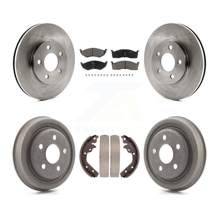Front Rear Disc Brake Rotors Ceramic Pad Drum Kit For Neon Dodge Chrysler Plymouth SX 2.0 K8C-104687