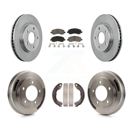 Front Rear Disc Brake Rotors Ceramic Pads And Drum Kit For Mitsubishi Lancer K8C-104688