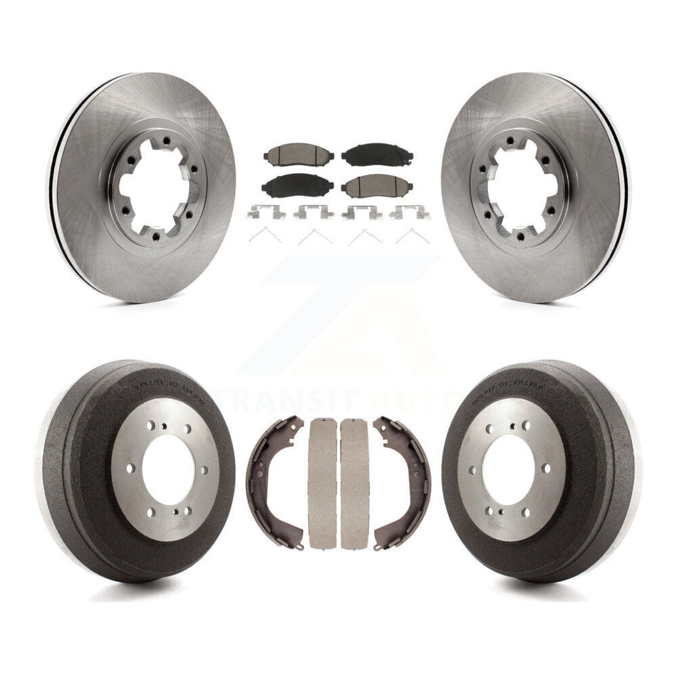 Front Rear Disc Brake Rotors Ceramic Pad & Drum Kit For 2004 Nissan Pathfinder From 08 04 K8C-104690