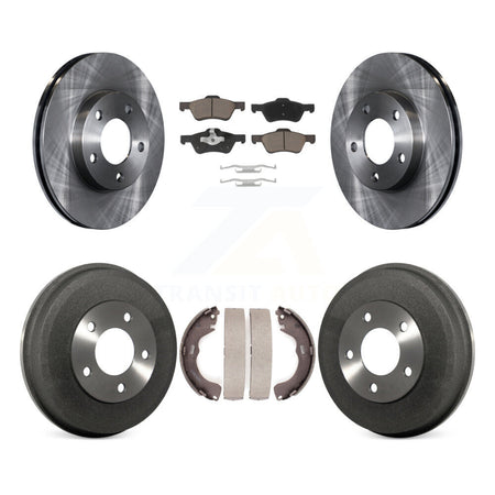 Front Rear Disc Brake Rotors Ceramic Pads And Drum Kit For Mercury Mariner K8C-104693