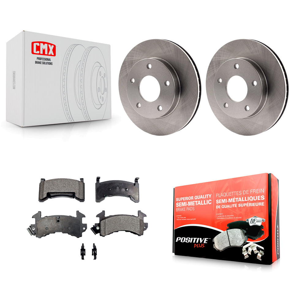 Front Disc Brake Rotor Semi-Metallic Pad Kit For Chevrolet S10 GMC Sonoma Blazer Jimmy S15 Cadillac Eldorado Oldsmobile Buick Riviera Seville Bravada Toronado Typhoon Syclone K8F-100001