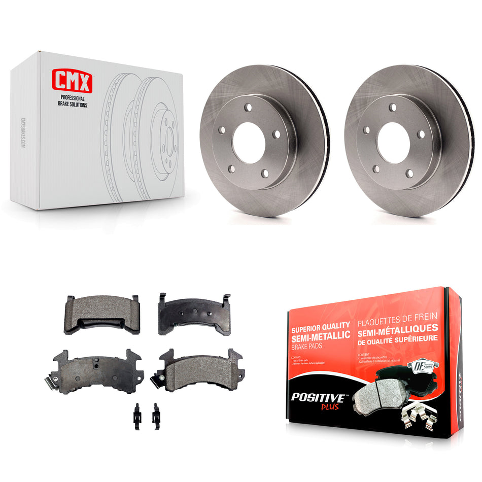 Front Disc Brake Rotor Semi-Metallic Pad Kit For Chevrolet S10 GMC Sonoma Blazer Jimmy S15 Cadillac Eldorado Oldsmobile Buick Riviera Seville Bravada Toronado Typhoon Syclone K8F-100001