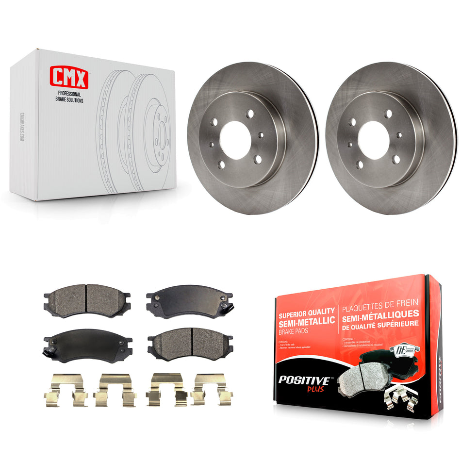 Front Disc Brake Rotors And Semi-Metallic Pads Kit For Saturn SL2 SL1 SC2 SL SC1 SW2 SW1 SC K8F-100006