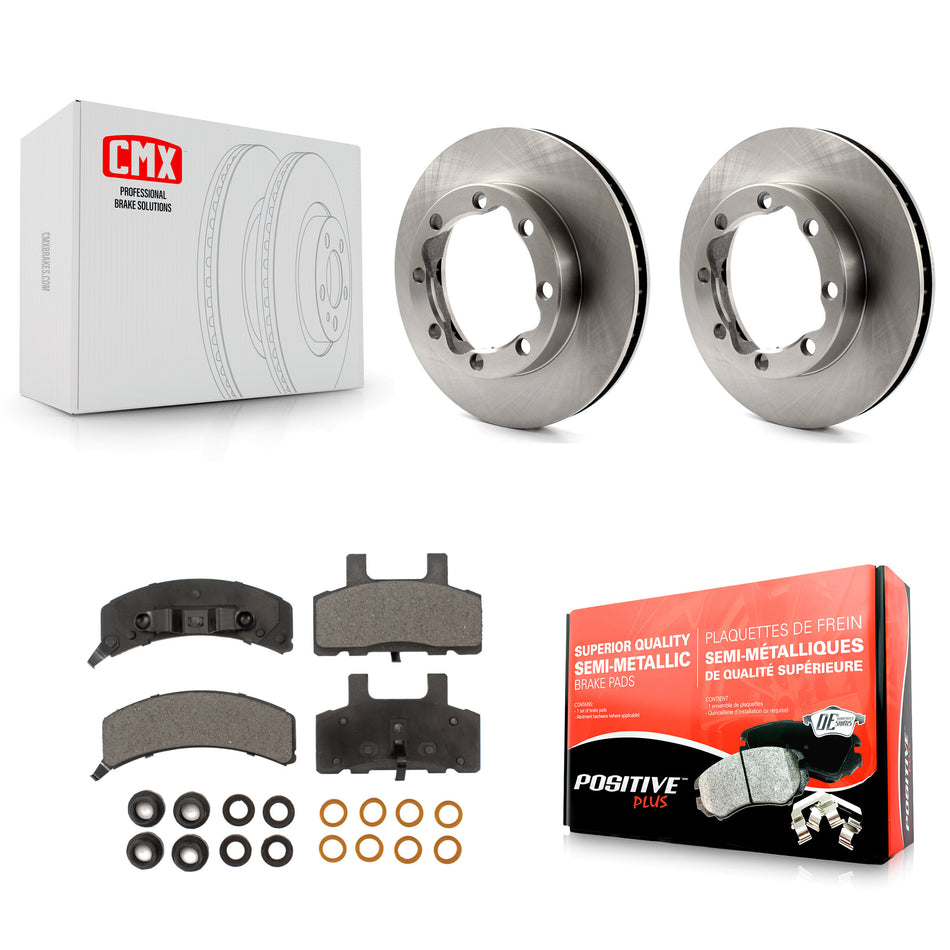 Front Disc Brake Rotors And Semi-Metallic Pads Kit For K1500 Suburban GMC Chevrolet K2500 K8F-100008