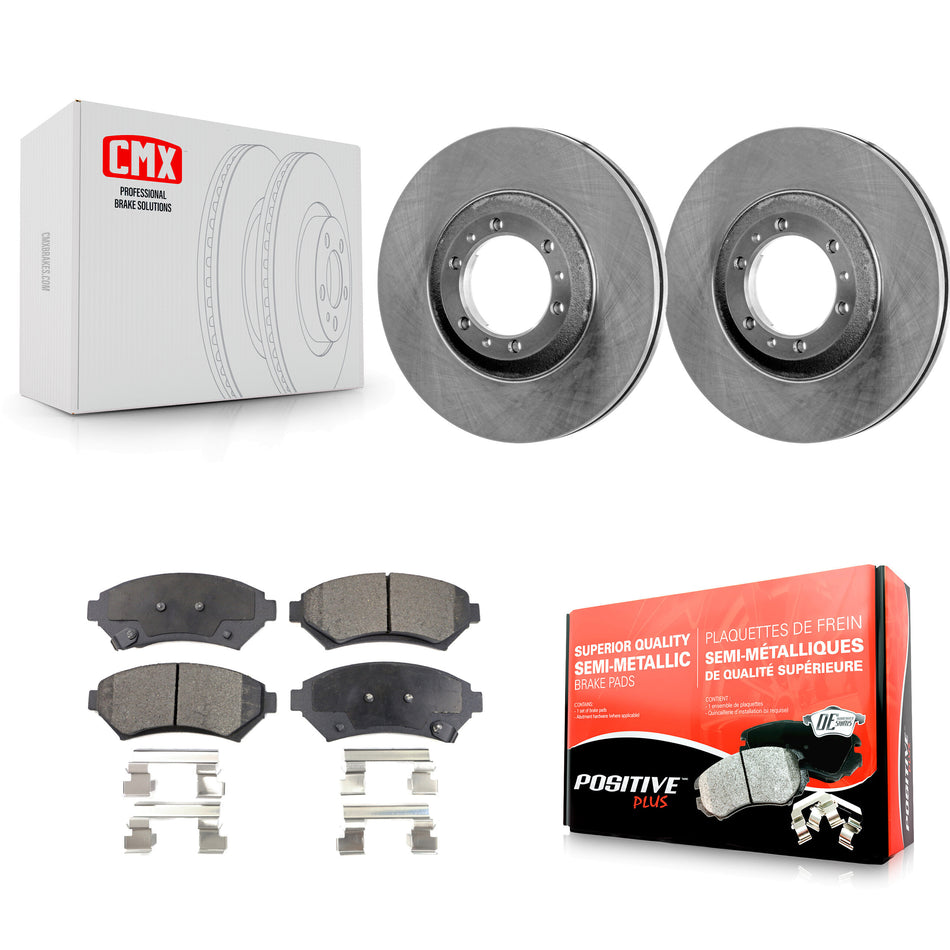 Front Brake Rotor And Semi-Metallic Pad Kit For Buick LeSabre Century Pontiac Grand Prix Chevrolet Venture Regal Oldsmobile Montana Bonneville Intrigue Silhouette Trans Sport K8F-100014