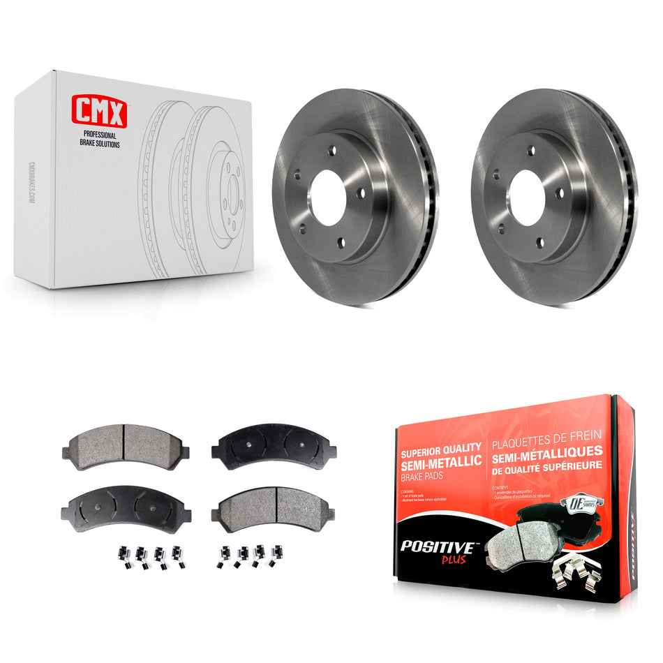 Front Disc Brake Rotors And Semi-Metallic Pads Kit For Chevrolet S10 Blazer GMC Sonoma Jimmy Oldsmobile Bravada Isuzu Hombre K8F-100017