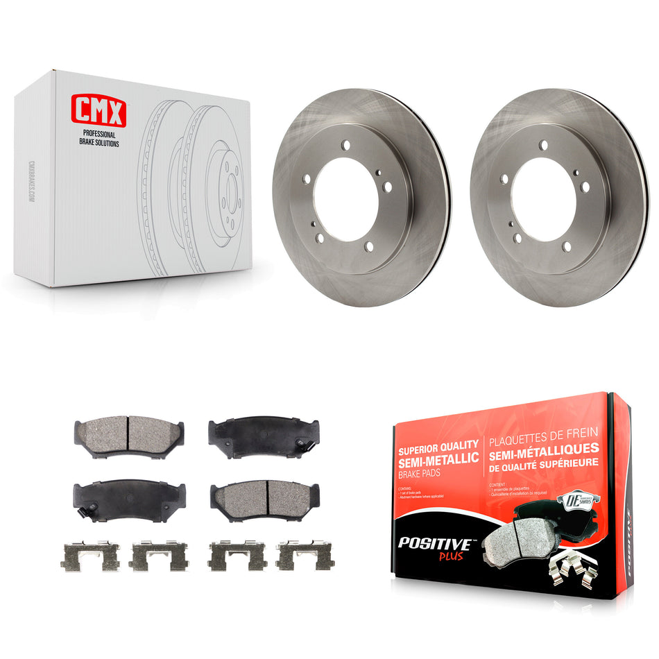 Front Disc Brake Rotors And Semi-Metallic Pads Kit For 1999-2004 Chevrolet Tracker Suzuki Vitara K8F-100022