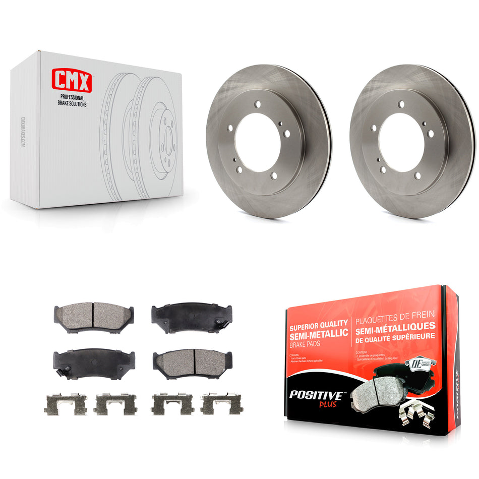 Front Disc Brake Rotors And Semi-Metallic Pads Kit For 1999-2004 Chevrolet Tracker Suzuki Vitara K8F-100022