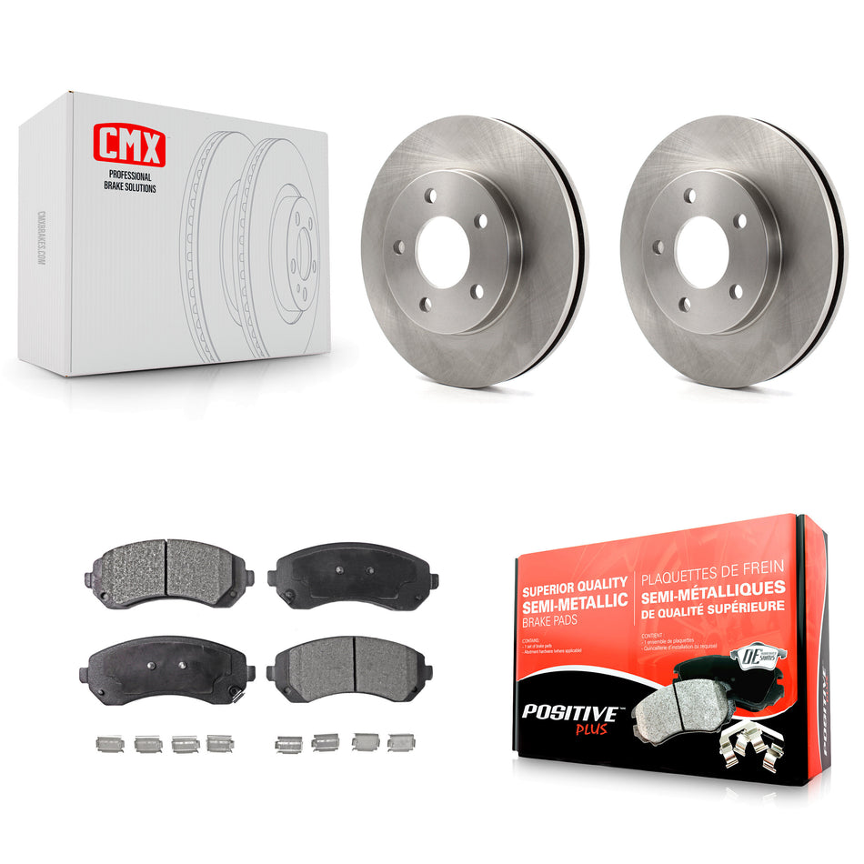 Front Disc Brake Rotors And Semi-Metallic Pads Kit For Buick Rendezvous Pontiac Aztek K8F-100023