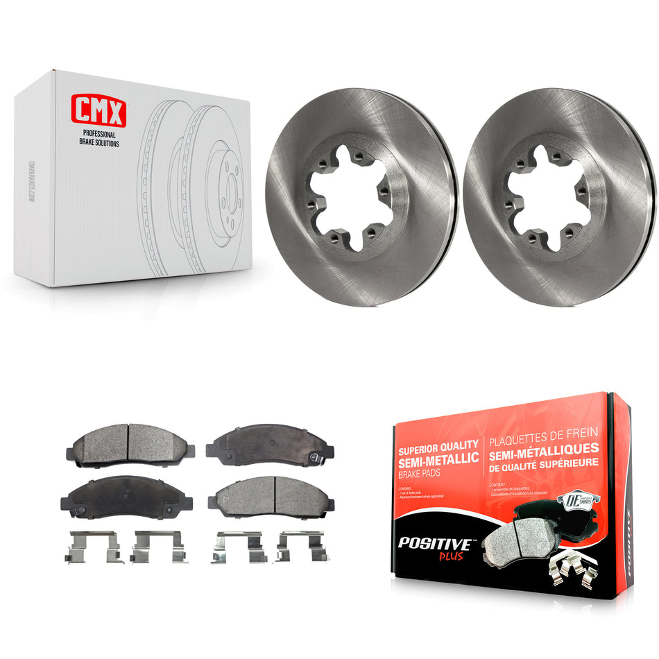 Front Disc Brake Rotors And Semi-Metallic Pads Kit For Chevrolet Colorado GMC Canyon Isuzu i-290 i-280 i-370 i-350 K8F-100041