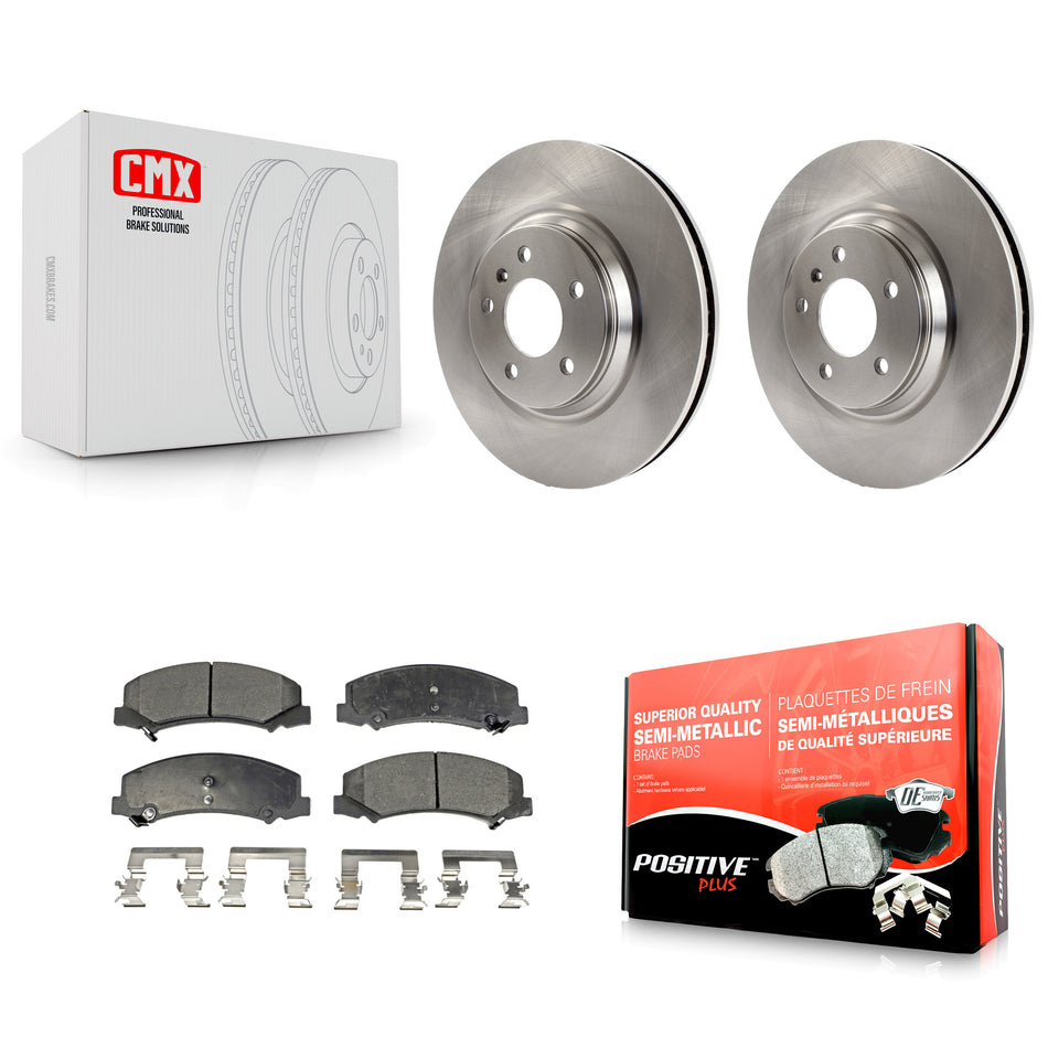 Front Disc Brake Rotors And Semi-Metallic Pads Kit For Chevrolet Buick Lucerne Impala Cadillac DTS Limited LaCrosse Allure K8F-100056