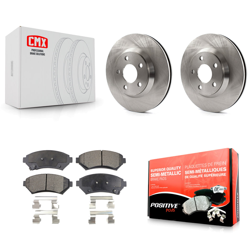 Front Disc Brake Rotors And Semi-Metallic Pads Kit For 2005-2005 Chevrolet Impala Buick LeSabre Cadillac DeVille Monte Carlo Pontiac Bonneville Park Avenue K8F-100062