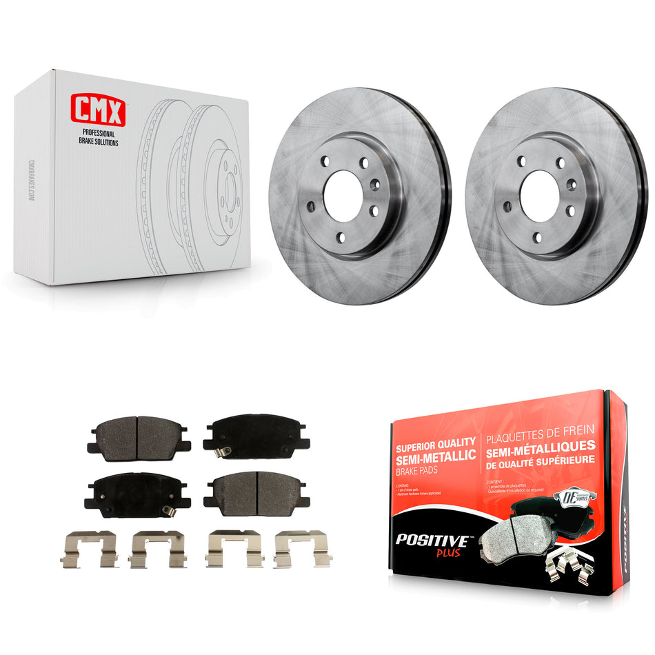 Front Disc Brake Rotors And Semi-Metallic Pads Kit For Chevrolet Equinox Malibu GMC Terrain Buick LaCrosse Regal Sportback TourX K8F-100088