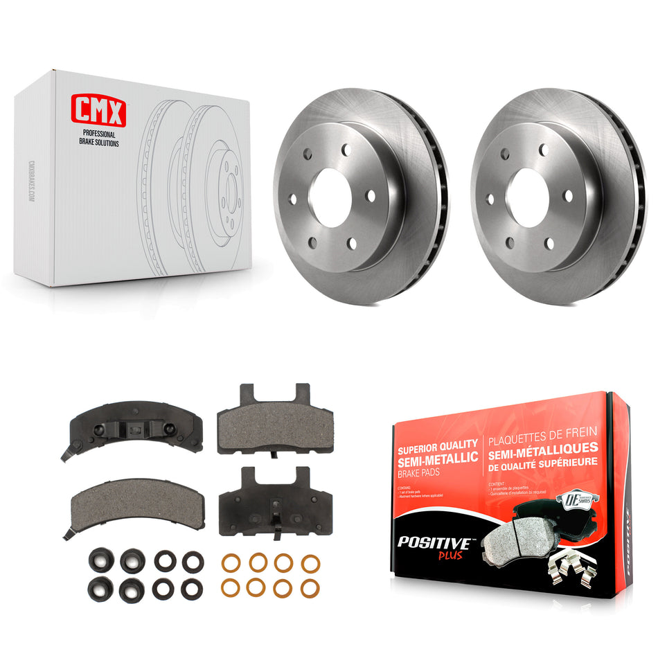 Front Disc Brake Rotors And Semi-Metallic Pads Kit For Chevrolet K1500 GMC Tahoe K2500 Suburban Yukon Cadillac Escalade Blazer K8F-100096