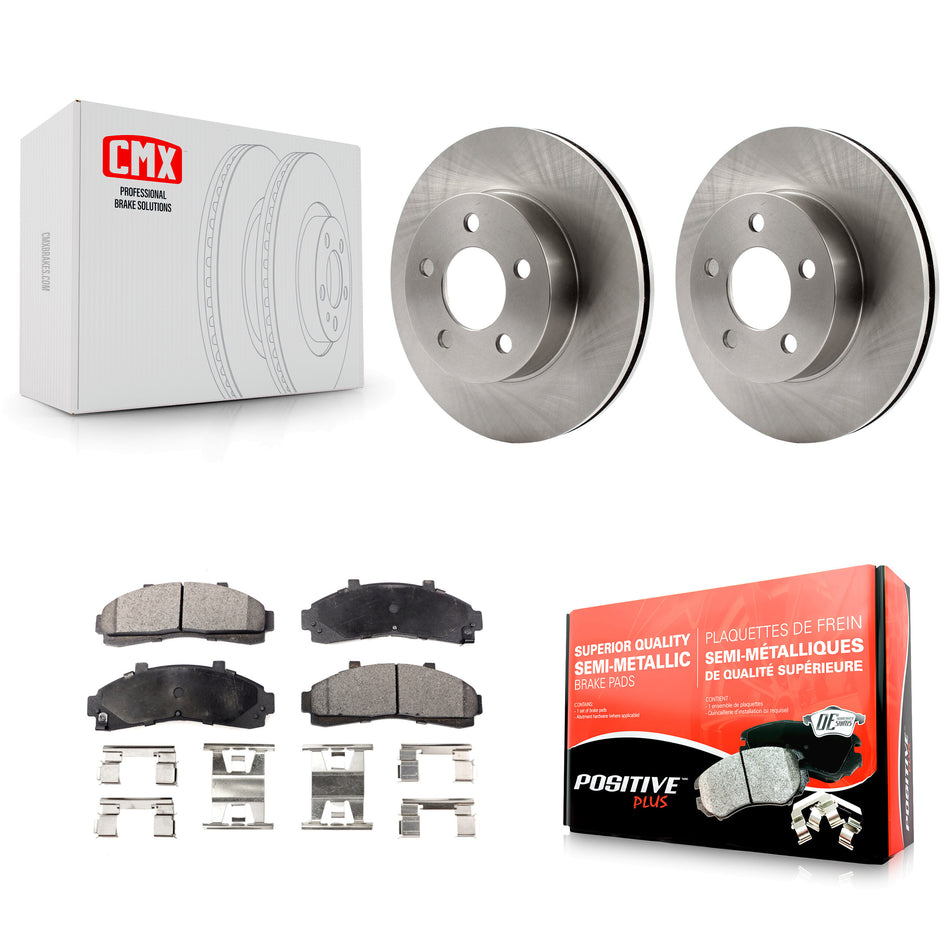 Front Disc Brake Rotors And Semi-Metallic Pads Kit For Ford Ranger Explorer Mercury Mountaineer Mazda B3000 B4000 K8F-100103