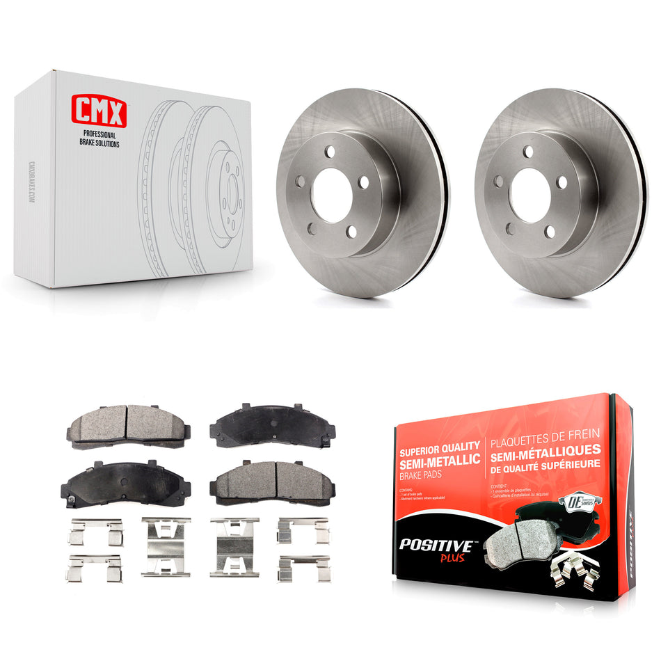 Front Disc Brake Rotors And Semi-Metallic Pads Kit For Ford Ranger Explorer Mercury Mountaineer Mazda B3000 B4000 K8F-100103