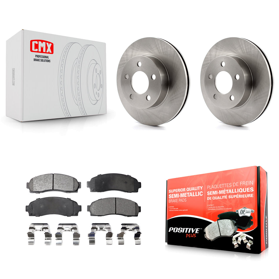 Front Disc Brake Rotors And Semi-Metallic Pads Kit For Ford Ranger Mazda B4000 4WD K8F-100104