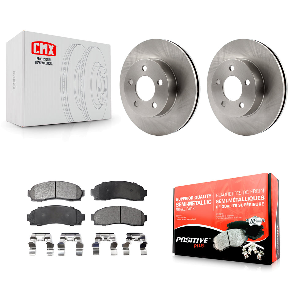 Front Disc Brake Rotors And Semi-Metallic Pads Kit For Ford Ranger Mazda B4000 4WD K8F-100104