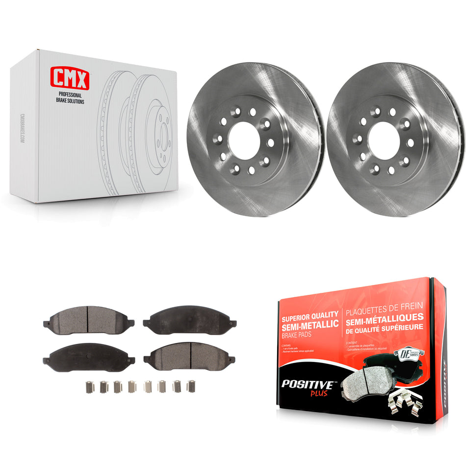 Front Disc Brake Rotors And Semi-Metallic Pads Kit For 2004-2007 Ford Freestar Mercury Monterey K8F-100132