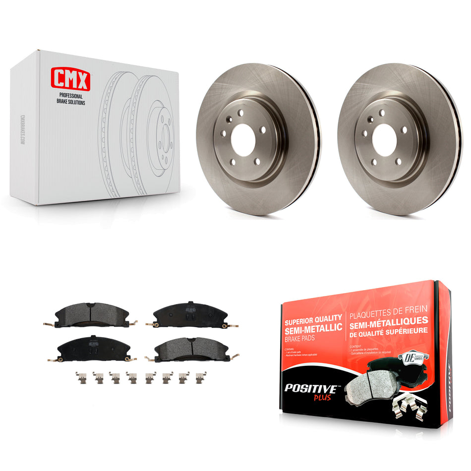 Front Disc Brake Rotors And Semi-Metallic Pads Kit For 2013 Ford Explorer Sport With Heavy Duty Brakes K8F-100164